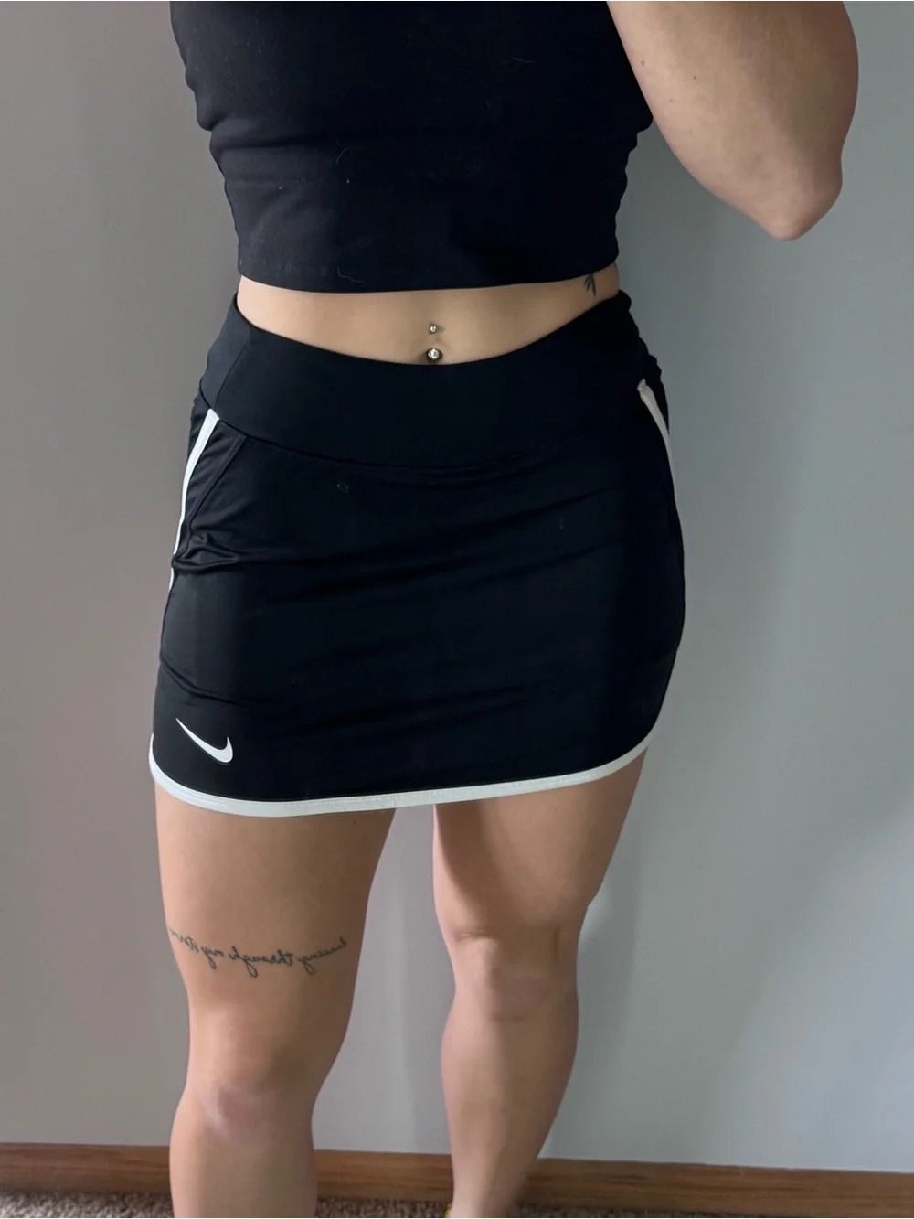 Nike Black Dri-Fit Tennis Skirt